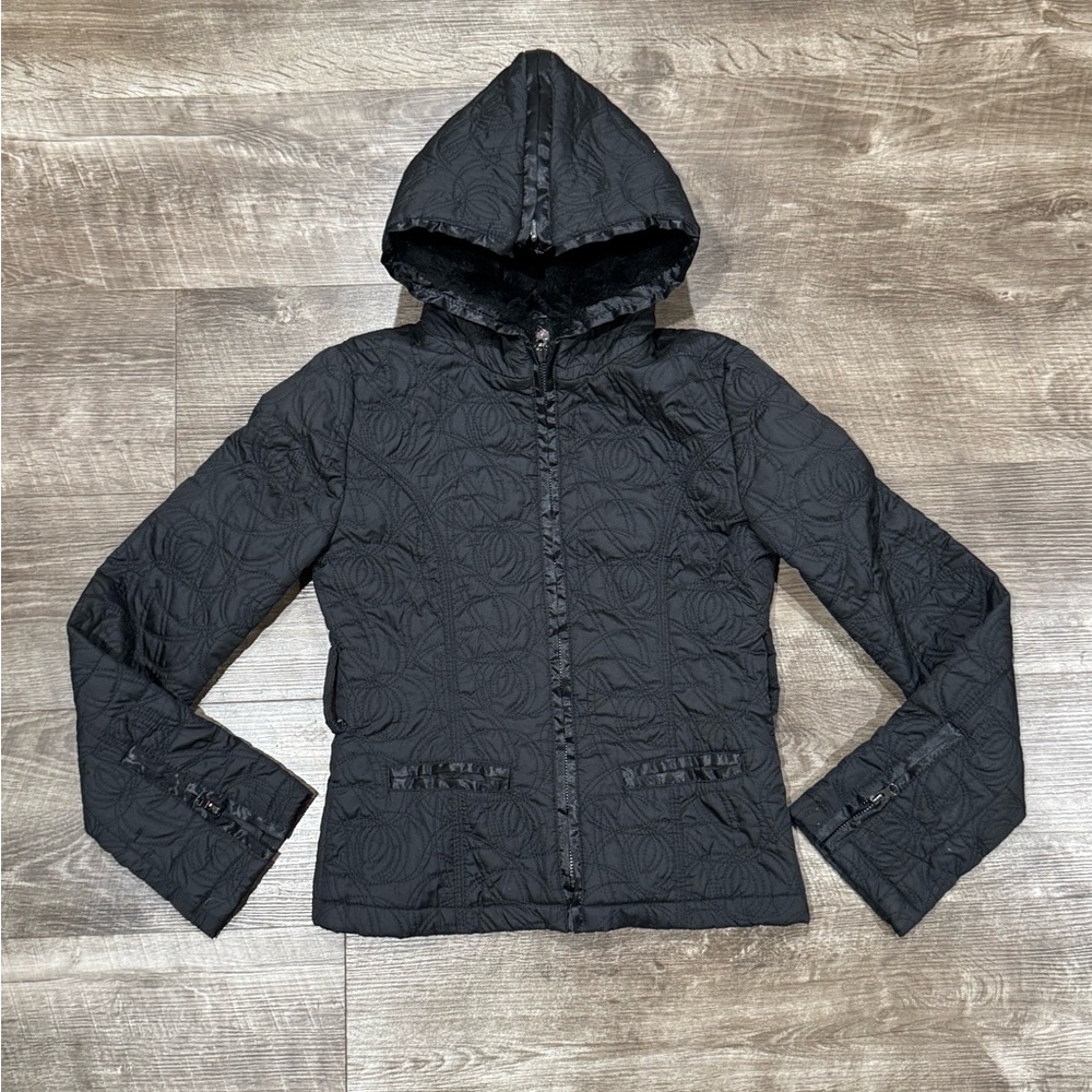 VTG Y2K SO CAL WOMENS BLACK JACKET SIZE XS